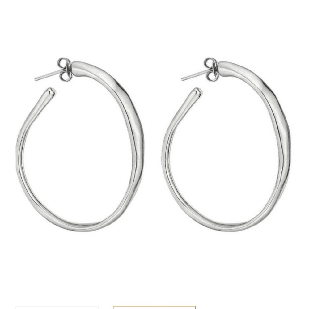 UNO DE 50 Sterling silver hoops